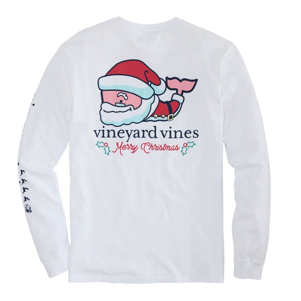 Vineyard Vines Merry Christmas T long sleeve. Medium